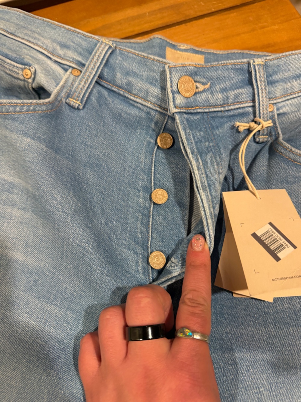 NWT Size 31 MOTHER The Tomcat Straight-Leg Jeans - Picture 6 of 10